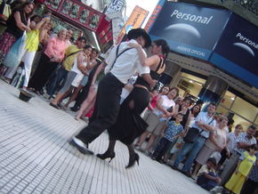 Tango in the streets of Buenos Aires. Watch it. 
